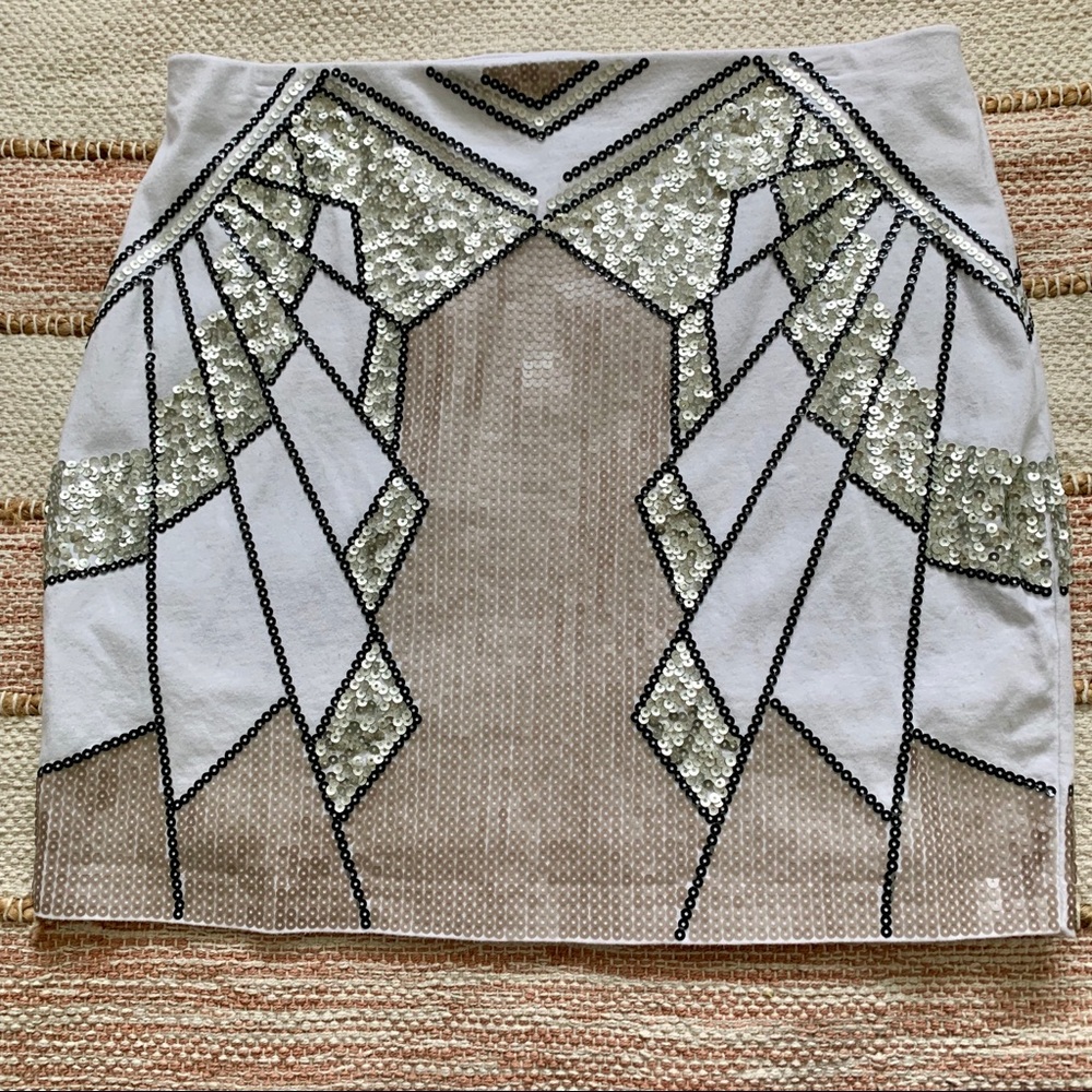 EXPRESS | Sequin Mini Skirt